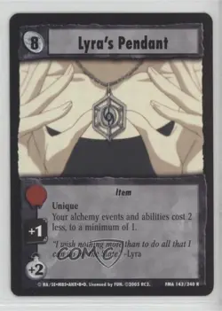 2005 Fullmetal Alchemist Trading Card Game Lyra's Pendant #143 - Image 1
