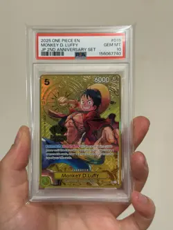 Monkey D. Luffy 2025 One Piece 2nd Anniversary Promo ST13-015 PSA 10 - Image 1