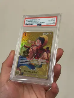 Monkey D. Luffy 2025 One Piece 2nd Anniversary Promo ST13-015 PSA 10 - Image 3
