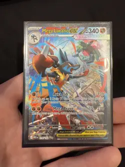 Mega Lucario Ex Alternate Art 179/132 Mega Evolution Secret Rare Pokemon Card NM - Image 1