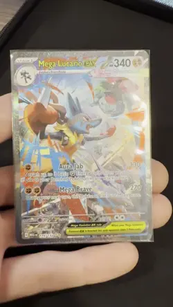 Mega Lucario Ex Alternate Art 179/132 Mega Evolution Secret Rare Pokemon Card NM - Image 2