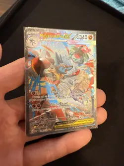 Mega Lucario Ex Alternate Art 179/132 Mega Evolution Secret Rare Pokemon Card NM - Image 4