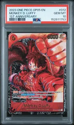 2023 One Piece Op05-Awakening Of The New Era #012 Monkey D. Luffy PSA10 - Image 1