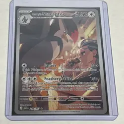 Pokemon TCG Larry's Staraptor 249/217 Illustration Rare Holo Card - Image 1