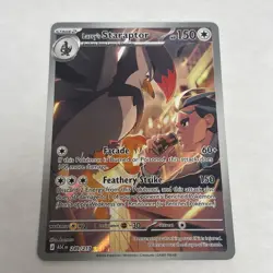 Pokemon TCG Larry's Staraptor 249/217 Illustration Rare Holo Card - Image 2