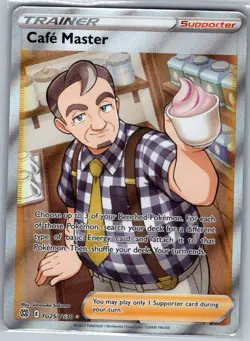 Cafe Master TG25/TG30 Brilliant Stars Trainer Gallery - Pokemon Card - NM - Image 1