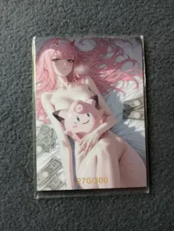 ZERO TWO 270/300 Goddess Story Waifu Anime Card - Image 2