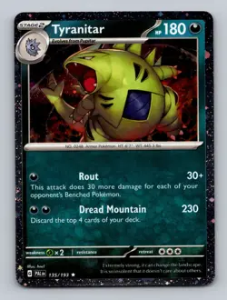 Tyranitar 135/193 Holo Promo Miscellaneous Cards & Products Pokemon cosmos - Image 1