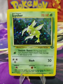 Pokemon TCG Scyther Holo Rare Jungle Card 10/64 LIGHTLY PLAYED CONDITION WOTC🔥 - Image 1