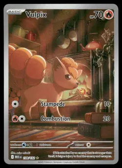 Pokemon Cards Vulpix 138/132 Mega Evolution Illustration Rare NM - Image 1