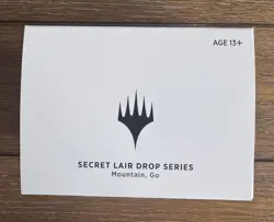 Magic The Gathering MTG Secret Lair Drop Series Mountain, Go New SEALED - Image 1