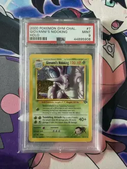 Pokemon Giovanni’s Nidoking 7/132 Holo Gym Challenge 2000 WOTC Psa 9 - Image 1