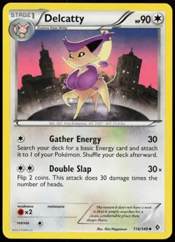 Delcatty 114/149 Uncommon Boundaries Crossed Pokemon Lightly Played - Image 1