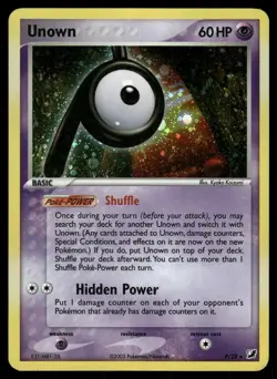 Unown P/115 Rare Unseen Forces Pokemon Heavily Played - Image 1