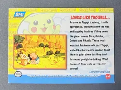Pikachu's Vacation Looks Like Trouble Holo #44 Pokemon Topps - LP - Image 2