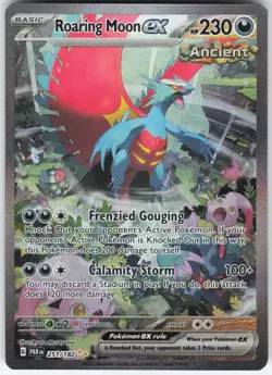 ROARING MOON EX 251/182 SPECIAL ILLUSTRATION RARE PARADOX RIFT POKEMON NM - Image 1