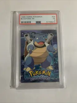 Blastoise - 1999 Topps Pokemon Movie Edition - E9 - PSA - Image 1