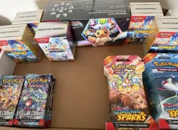 Pokemon TCG Surging Sparks Booster bundle (4) Lot of (41) - Image 1