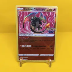 Radiant Charizard #011 Pokemon GO Holo - Image 1