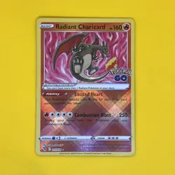 Radiant Charizard #011 Pokemon GO Holo - Image 2