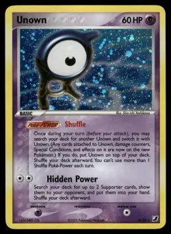 Unown A/115 Rare Unseen Forces Pokemon Heavily Played - Image 1