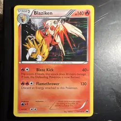 Pokemon TCG Blaziken Holo Rare Dark Explorers 17/108 2012 HP 140 English - Image 1
