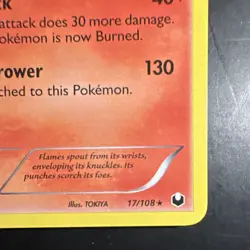 Pokemon TCG Blaziken Holo Rare Dark Explorers 17/108 2012 HP 140 English - Image 4