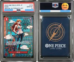 PSA 10 Nami SP Alt Art OP01-016 Awakening of the New Era ONE PIECE Card Japanese - Image 1