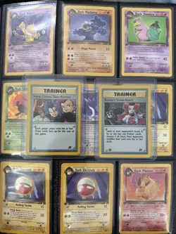 Full Binder Bulk Lot of 229 1st ed Rocket Pokemon Cards Vintage - Image 1