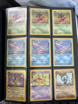 Full Binder Bulk Lot of 229 1st ed Rocket Pokemon Cards Vintage - Image 2
