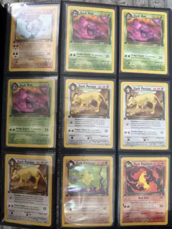Full Binder Bulk Lot of 229 1st ed Rocket Pokemon Cards Vintage - Image 3
