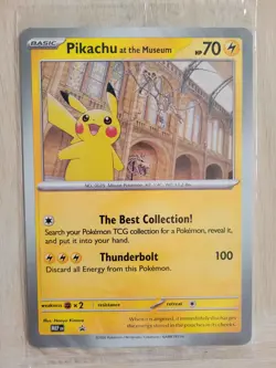 Pokemon Card 2026 Pikachu at the Natural History Museum Sealed Jumbo Promo - Image 1