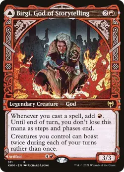 Birgi, God of Storytelling *Showcase* KHM Magic The Gathering MTG - Image 1