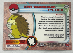 Topps Chrome 2000 Pokemon - Spectra Chrome #28 Sandslash - Image 2