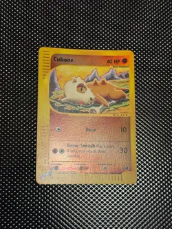 Cubone Reverse Holo Expedition 103/165 English Excellent Pokemon Card - Image 1