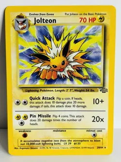 POKEMON - JOLTEON 20/64 - JUNGLE - - Image 1