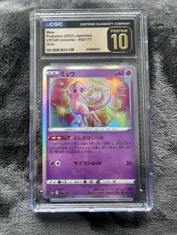 Mew 052/172 VSTAR Universe CGC 10 Pristine Japanese Pokemon 2022 Holo - Image 1
