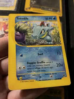 Totodile 134/165 Set Expedition Carta Pokemon Italiana Poor Heavily Played - Image 2