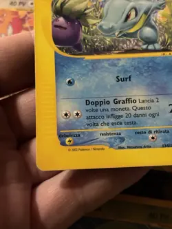 Totodile 134/165 Set Expedition Carta Pokemon Italiana Poor Heavily Played - Image 3