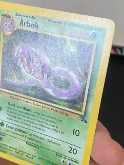 CARTE POKEMON ARBOK 31/62 EDITION 1 FR UNCO WIZARDS FOSSILE - TBE/EXC - Image 3