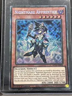 2025 Yu-Gi-Oh Mega Pack MP25-EN004 Nightmare Apprentice Starlight Rare NM - Image 1