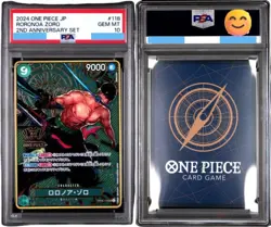 PSA 10 RORONOA ZORO OP06-118 ONE PIECE 2ND ANNIVERSARY SET 2024 JAPANESE - Image 1
