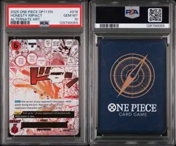 2025 One Piece TCG OP11-018 Manga Event (R) Honesty Impact Alternate Art PSA 10 - Image 3