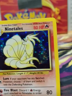 Pokemon TCG Ninetales Base Set Holo Unlimited Rare Card 12/102 WOTC LP/MP - Image 4