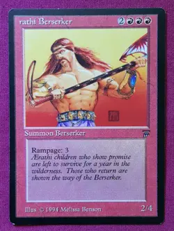 Magic The Gathering LEGENDS AERATHI BERSERKER red card MTG rathi - Image 1