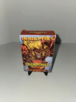 Marvel Overpower Deadly Foes Starter Deck 55 Cards Opened, Clean, Complete - Image 1