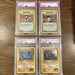 Pokemon Card - Brock Graded Lot Gym Heroes 1st Edition Rare Holo - Image 1