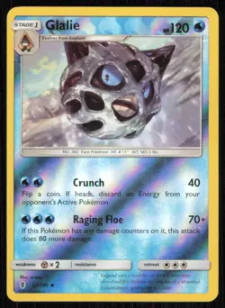 Glalie 32/145 Uncommon Guardians Rising Pokemon Reverse Holo Lightly Played - Image 1