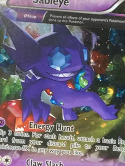 Pokemon TCG Sableye XY92 XY Black Star Promo Cosmos Holo SWIRL 2015 - Image 4