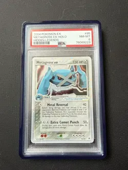 PSA 8 Metagross EX 95/101 Hidden Legends EX Pokemon Card Holo MINT with SWIRL💫 - Image 1